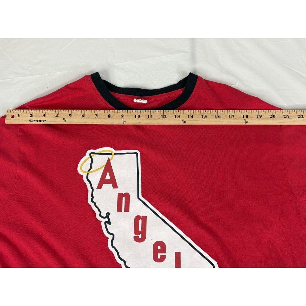 Shohei Ohtani Los Angeles Angels Adult XL Ringer Graphic TShirt No. 17 Red Nikon - Picture 12 of 13
